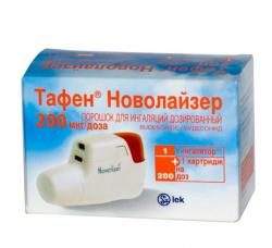 Тафен Новолайзер 200 мкг/доза 200 доз картридж 2.18 г порошок для ингаляций