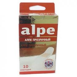 Лейкопластырь Алпе (Alpe) прозрачный классик N10 (76х19мм)