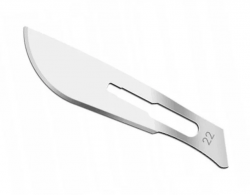 Лезвие с ручкой (скальпель) Волес одноразовое стерильное размер 22, 1 шт.