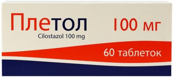 Плетол таблетки по 100 мг, 60 шт.