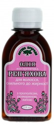 Масло репейное с прополисом, розмарином, липой для жирных волос, 110 мл - Флора-Фарм