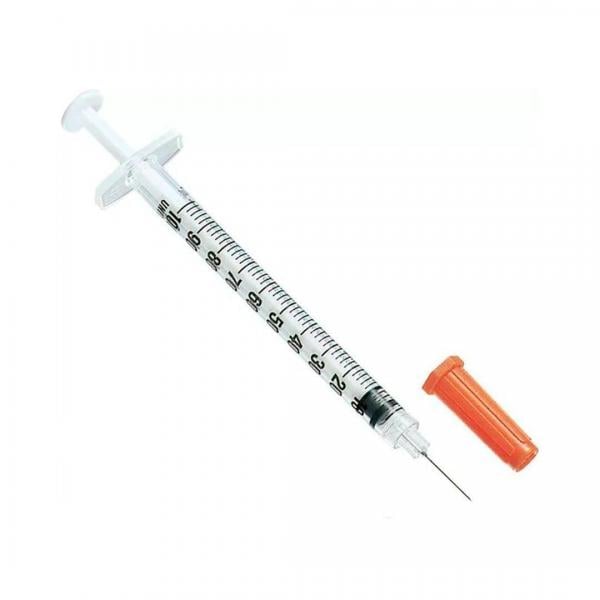 Шприц инсулиновый с иглой Arterium трехкомпонентный стерильный U-100 1 мл комплект №10