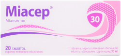 Миасер таблетки по 30 мг, 20 шт.