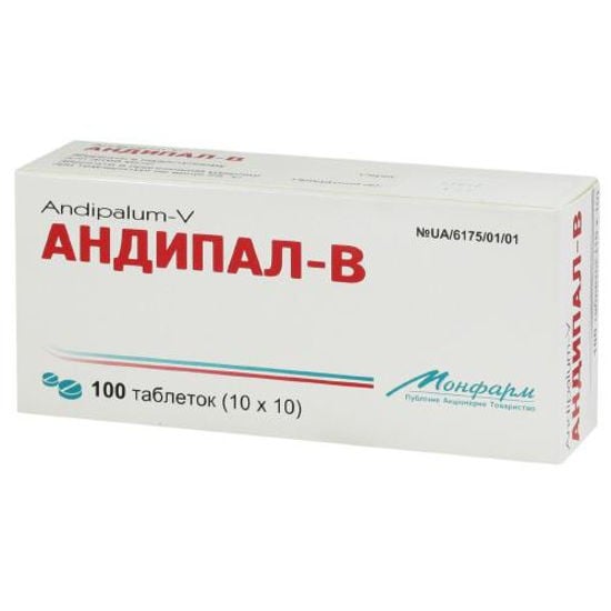 Андипал-В таблетки обезболивающие, 100 шт.