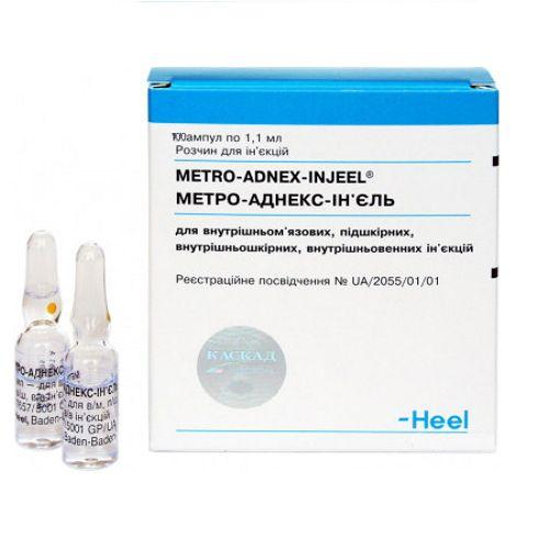 Метро-Аднекс-инъель раствор для инъекций ампулы по 1.1 мл, 100 шт.