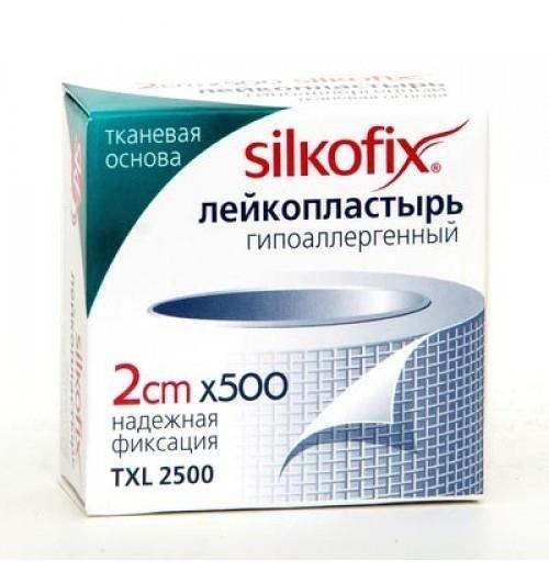 Лейкопластырь Silkofix+ 2смх500см тканевая основа гипоаллергенный №1