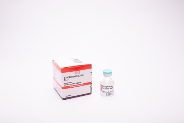 Ібандронова кислота-Віста концентрат розчину для інфузій по 1 мг/мл, 6 .