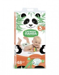 Подгузники Снежная панда Midi вес 4-9 кг, 48 шт.