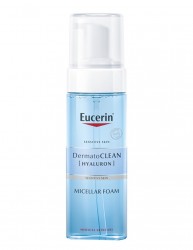 Мицеллярная очищающая пенка для лица Eucerin DermatoClean Micellar Cleansing Foam, 150 мл