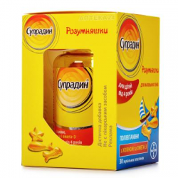 Супрадин Розумняшки пастилки жевательные, 30 шт. + игрушка