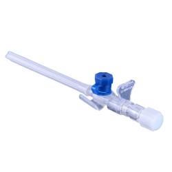 Канюля Medicare внутривенная с инъекционным клапаном (катетер) размер 22G синяя 