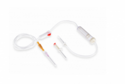 Одноразовая система для вливания инфузионных раствора крови и кровезаменители MEDICARE Luer Slip