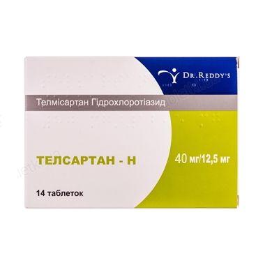Телсартан-Н 40 мг/12.5 №14 таблетки