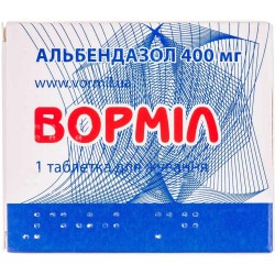 Вормил таблетки жевательные по 400 мг, 1 шт.