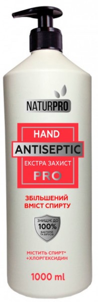 Антисептический гель для рук "Экстра защита" Naturpro, 1000 мл