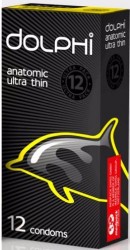 Презервативы DOLPHI (Долфи) анатомические сверхтонкие, 12 шт.