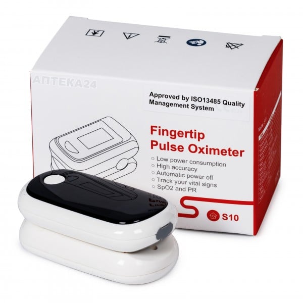 Пульсоксиметр S10 для измерения пульса и уровня кислорода в крови