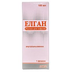 Элган 1000 мг/100 мл 100 мл №1 раствор для инфузий