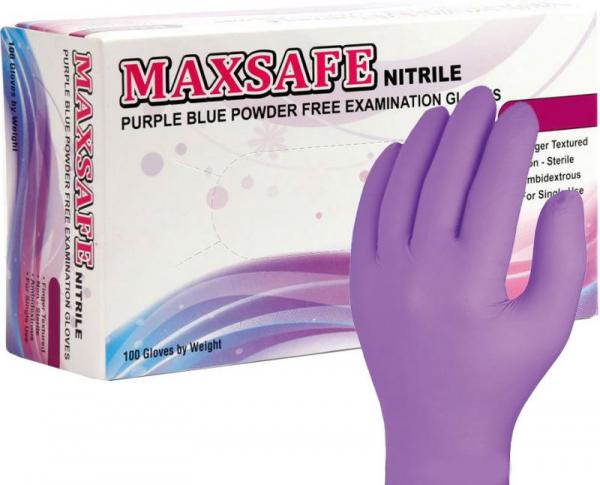 Перчатки нитриловые неприпудренные смотровые нестерильные размер M Dr.WHITE Professional violet 10 штук
