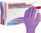 Рукавички нітрилові неприпудрені нестерильні оглядові розмір M Dr.WHITE Professional violet 10 штук