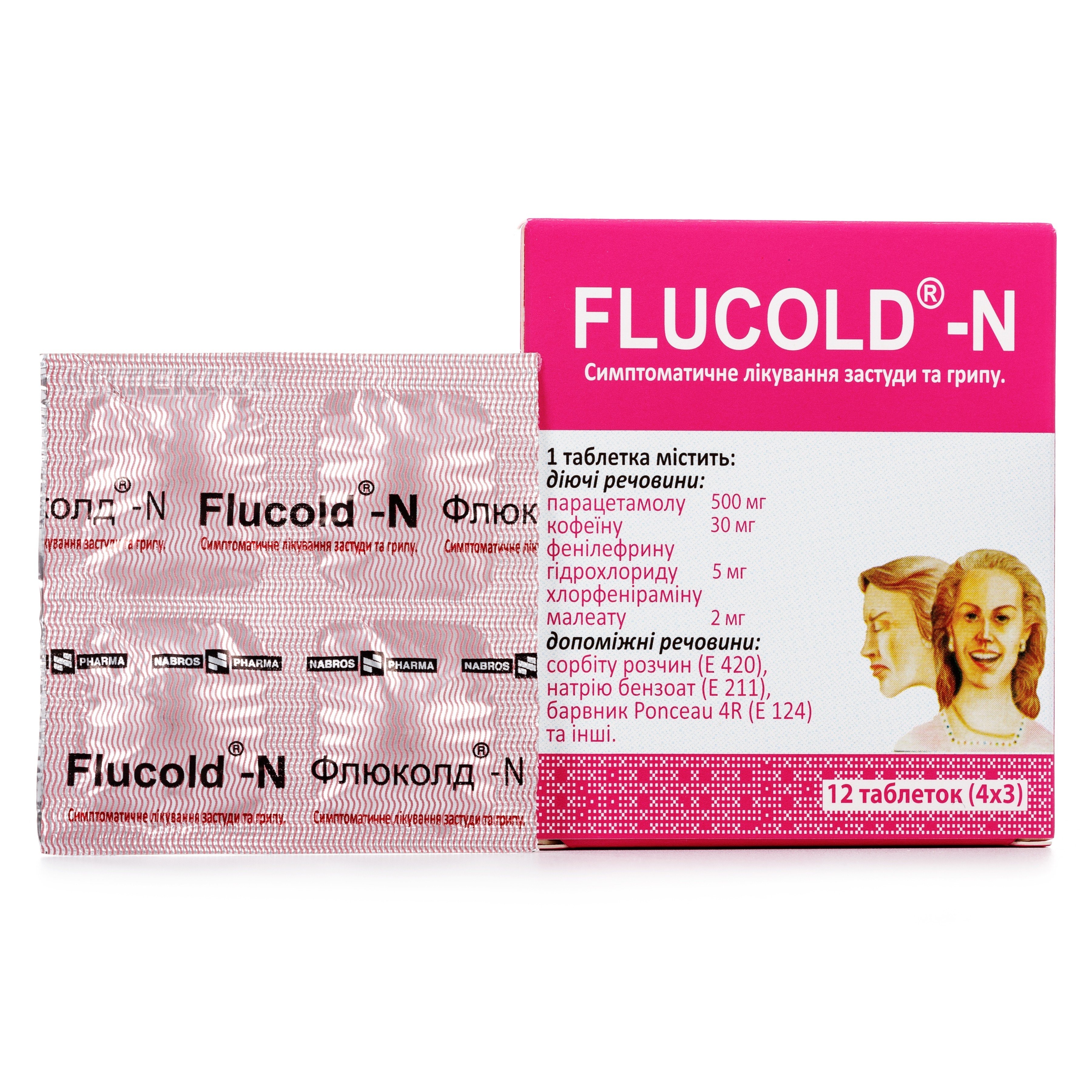 Аналоги препарата Флюколд-N таблетки от гриппа и простуды, 12 шт .
