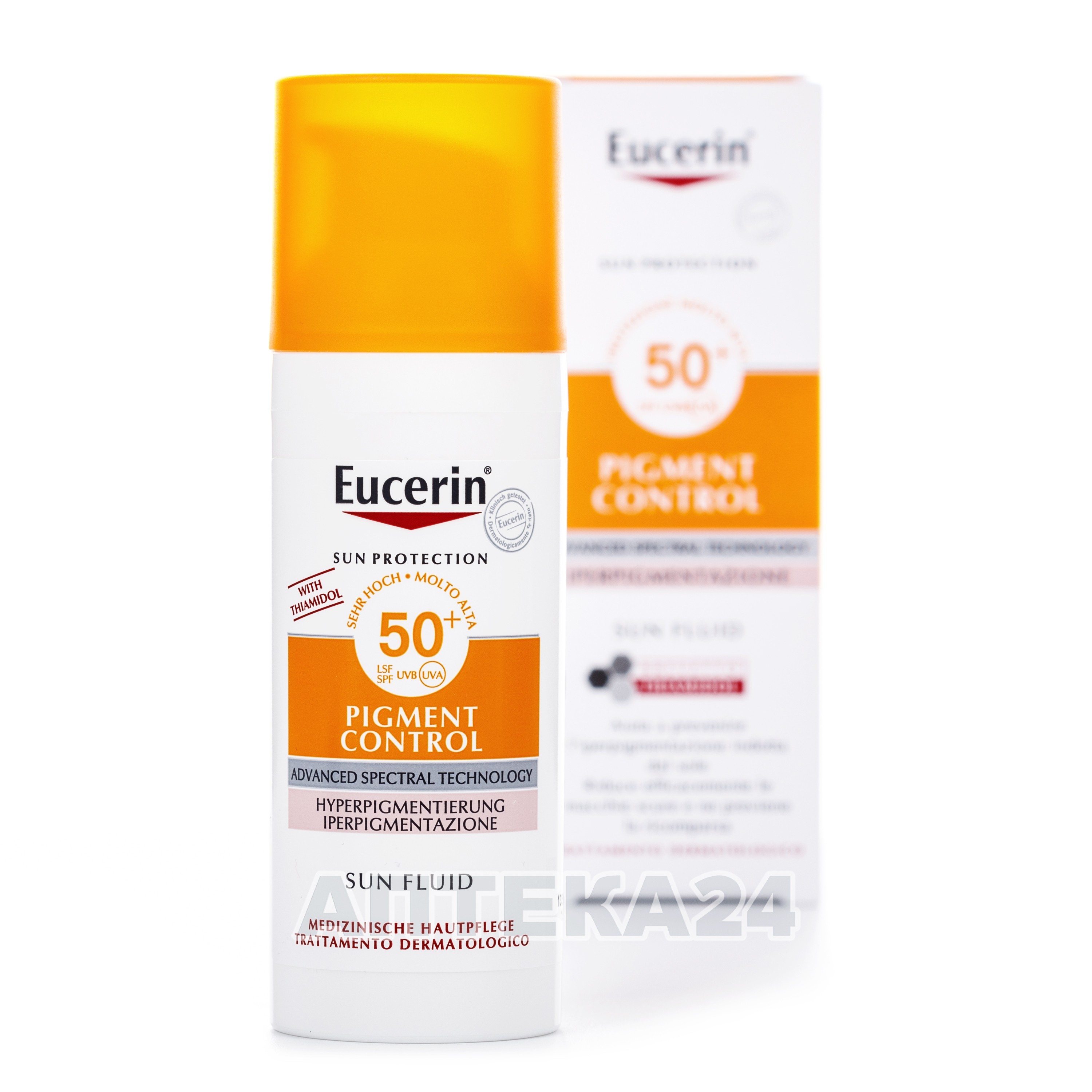 Солнцезащитный флюид eucerin против пигментации spf 50. ЕУЦЕРИН от зуда.