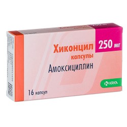 Хиконцил капсулы по 250 мг, 16 шт.