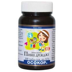 Дрожжи пивные детские таблетки 500 мг N100