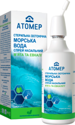 Атомер спрей назальный из морской воды с мятой и эвкалиптом, 150 мл