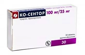 Ко-Сентор 100 мг/25 мг N30 таблетки