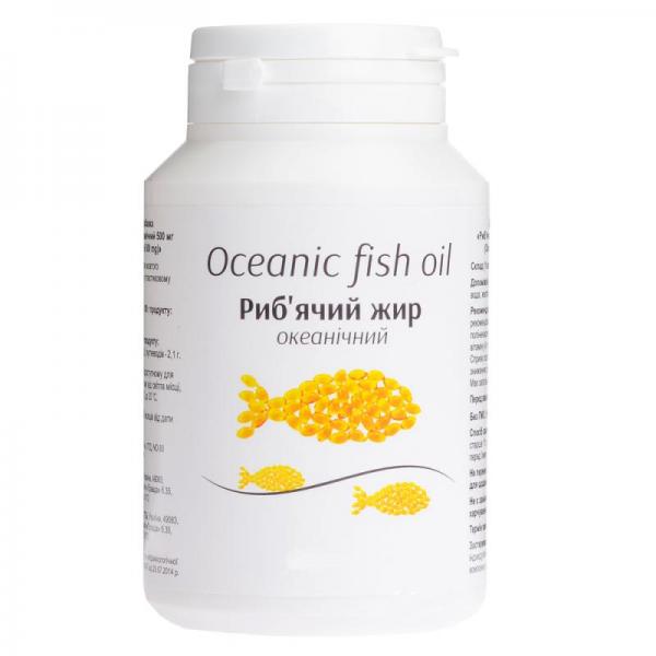 Рыбий жир океанический 500 мг №60 капсулы банкa