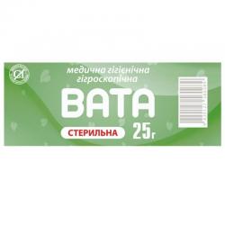Вата 25 г Экобинт ролик стерильная