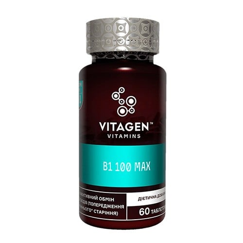 Vitagen (Витаджен) B1 100 MAX таблетки, 60 шт.