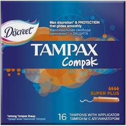 Тампакс Компак Супер Плюс N16 тампоны