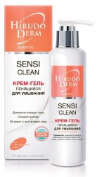 Hirudo Derm Sensi Clean крем-гель пенящийся для умывания, 180 мл