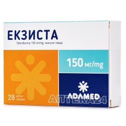 Экзиста капсулы твердые по 150 мг, 28 шт.