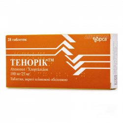 Тенорик таблетки по 100 мг/25 мг, 28 шт. 