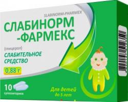 Слабинорм-Фармекс 2.63 г N10 свечи