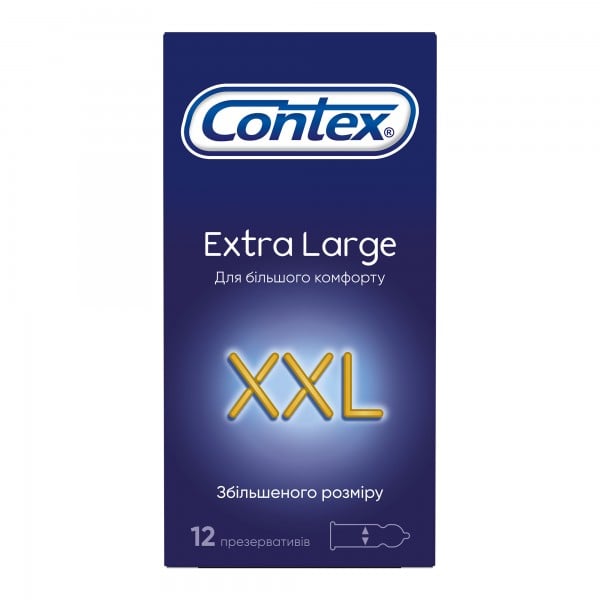 Презервативы Contex (Контекс) Extra Large XXL увеличенного размера, 12 шт.