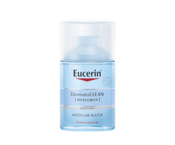 Eucerin DermatoClean (Hyaluron) флюид для лица мицеллярный очищающий 3 в 1 для чувствительной кожи всех типов, 100 мл 