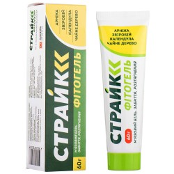 Страйк Фитогель от боли, напряжения и растяжения мышц, 60 г