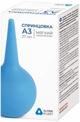 Спринцовка «Альпина Пласт» А-3 с мягким наконечником, 27 мл