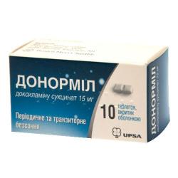 Таблетки Донормил  15 мг №10