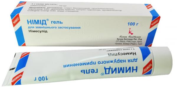 Нимид гель 1%, 100 г: инструкция, цена, отзывы, аналоги. Купить Нимид ...