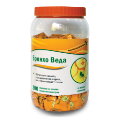 Бронхо Веда леденцы апельсиновые N200