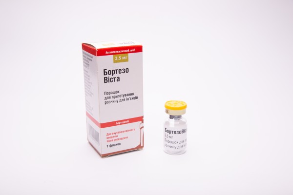БортезоВиста порошок для раствора для инъекций по 2,5 мг во флаконе