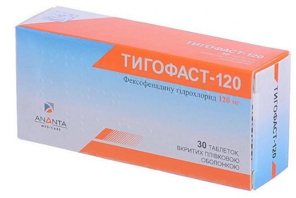Тигофаст 120 мг N30 таблетки - Фламинго Фармасьютикалс, Индия