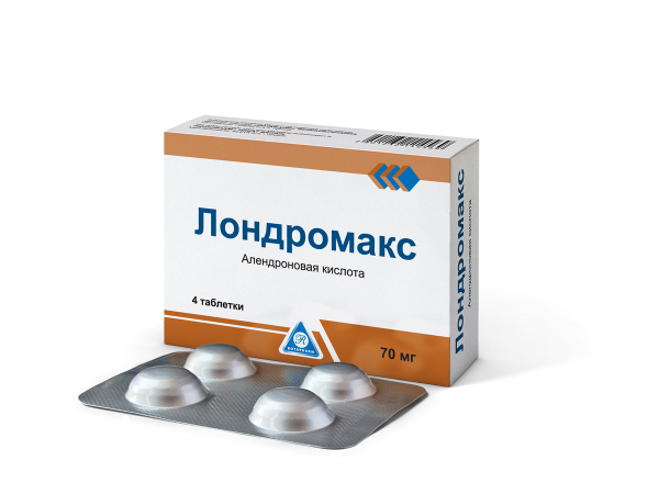 Лондромакс таблетки по 70 мг, 4 шт.