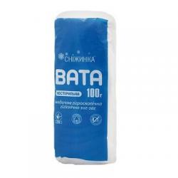 Вата нестерильная 100 г Зиг-заг Снежинка