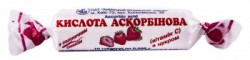 Аскорбиновая кислота таблетки со вкусом клубники по 0,025 г, 10 шт.